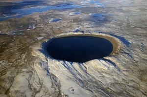 Pingualuit crater, in Northern Quebec